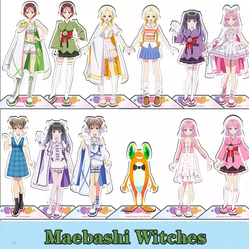 

Anime Maebashi Witches Acrylic YUINA AKAGI AZU NIISATA Keroppe Stand Display Figure Cosplay Charm Cartoon Desktop Model Plate