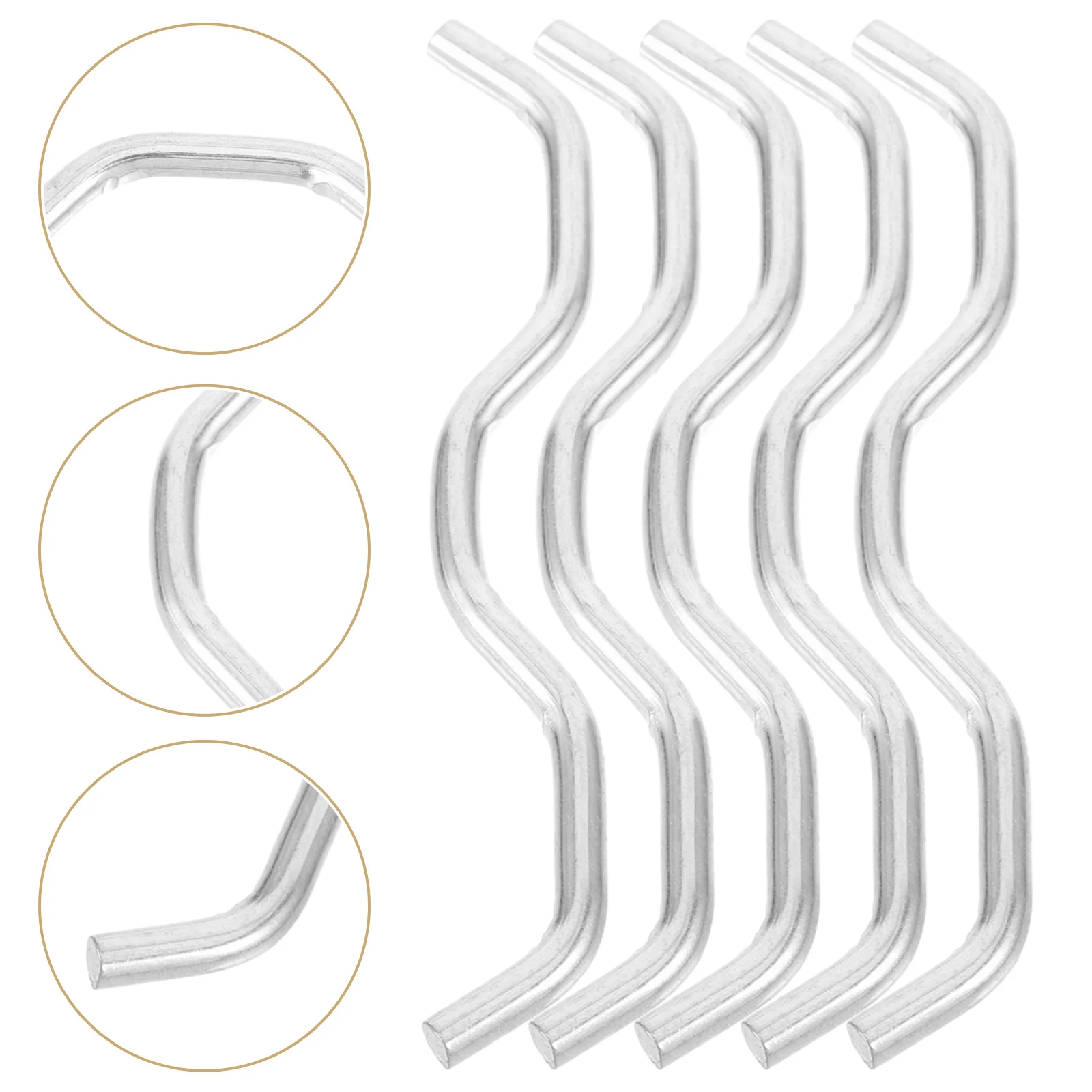 

5pcs Trampoline Connector Galvanized Steel Durable Buckles Replaceable Parts Portable Metal Connector For Kids Outdoor