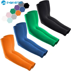 2Pcs basketball Arm Sleeves Lengthen Breathable Compression Arm Warmers Cycling Running Sunscreen Protection Arm Elbow Support