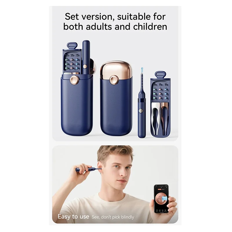 Smart Visual Ear Wax Cleaner Multifunctional Visual Ear Cleaning 800W HD Endoscope