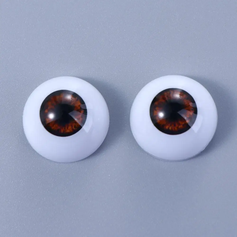 Faux Yeux en Forme d'Animaux, Accessoires Artisanaux, 24/22/20mm, Beurre Reborn, Herbe, Boule Oculaire, Sécurité