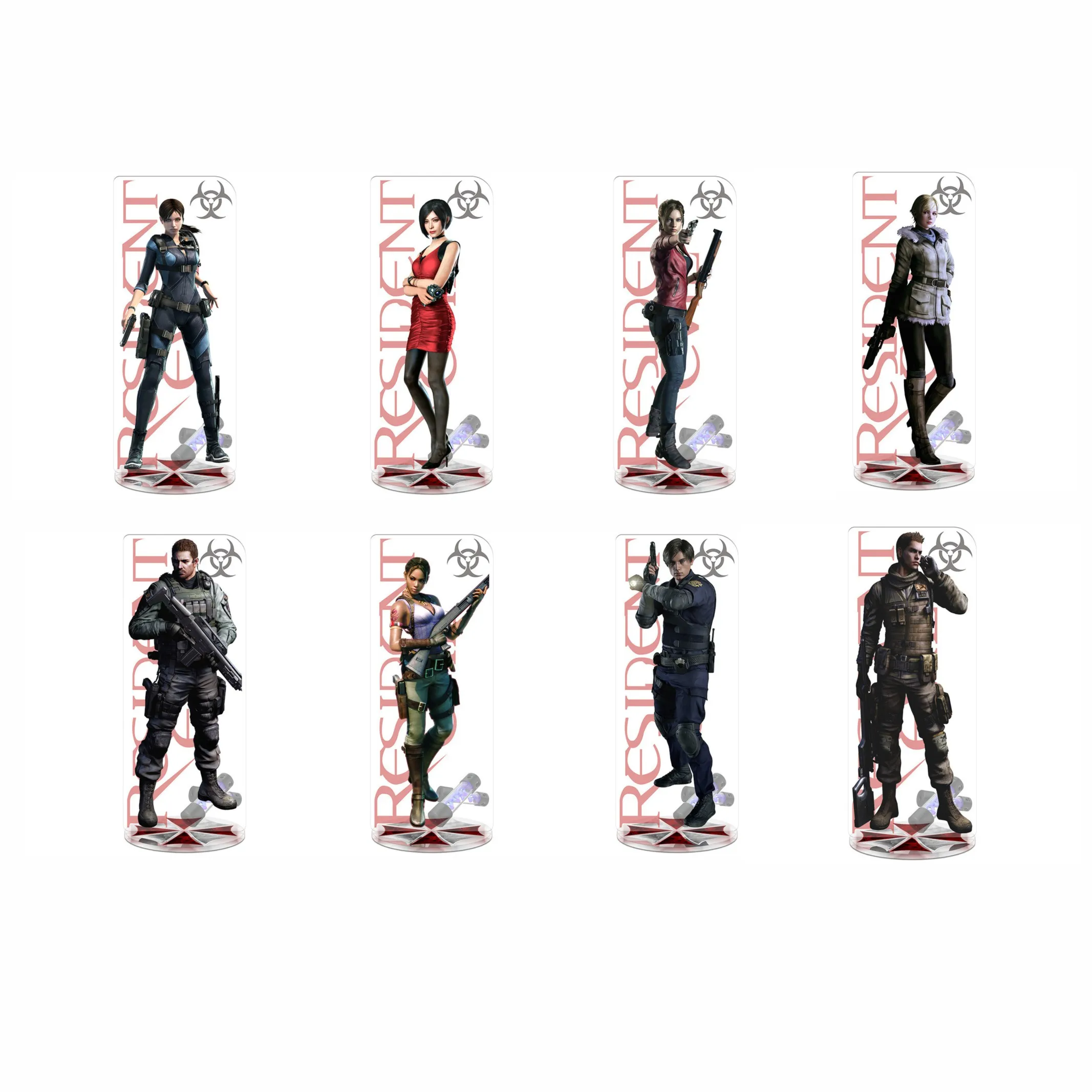 Porte-clés Leon Scott Kennedy Resident Evil 4 Castle Reset, support en acrylique de 15 cm, cadeau, vente en gros, produits liés au jeu