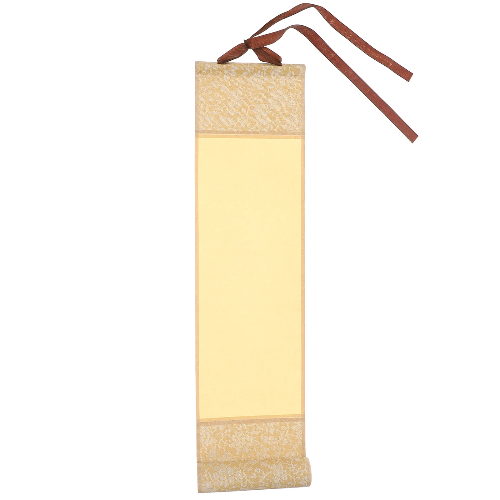 

Retro Hanging Painting Blank Scroll Reel for Beige Calligraphy Supply