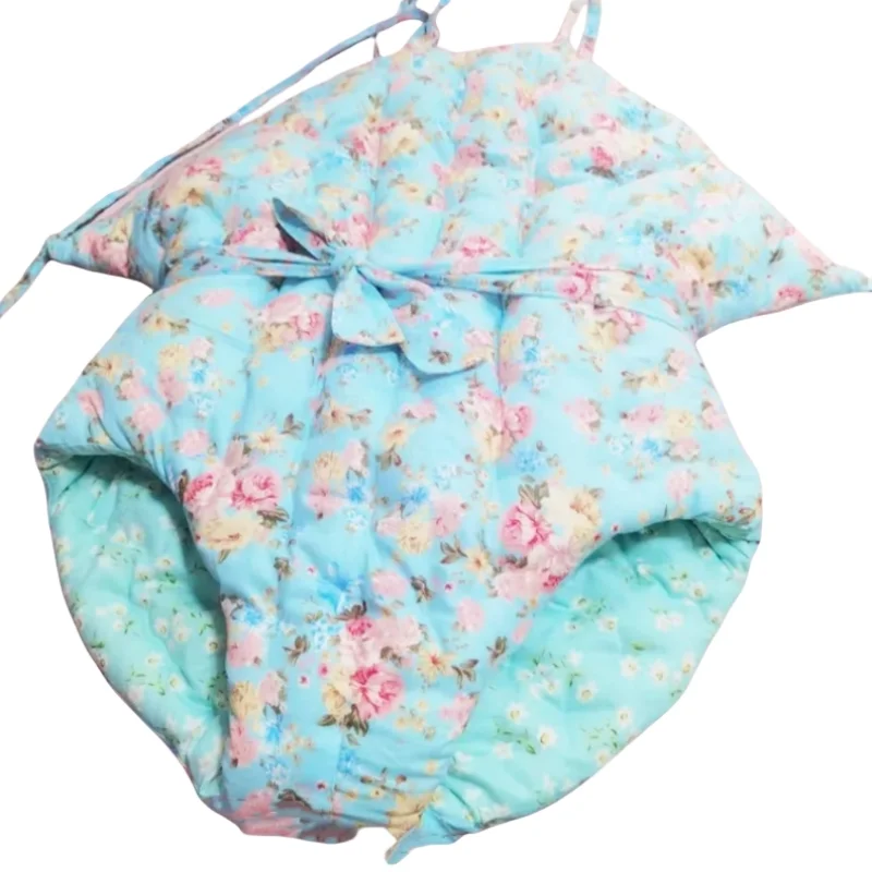 ABDL Adult Baby Filled Cotton Floral Jumpsuit Backless Thick Soft Touch Warm Fluffy Onesie Fetish Lace Up Rompers﻿ Handmake