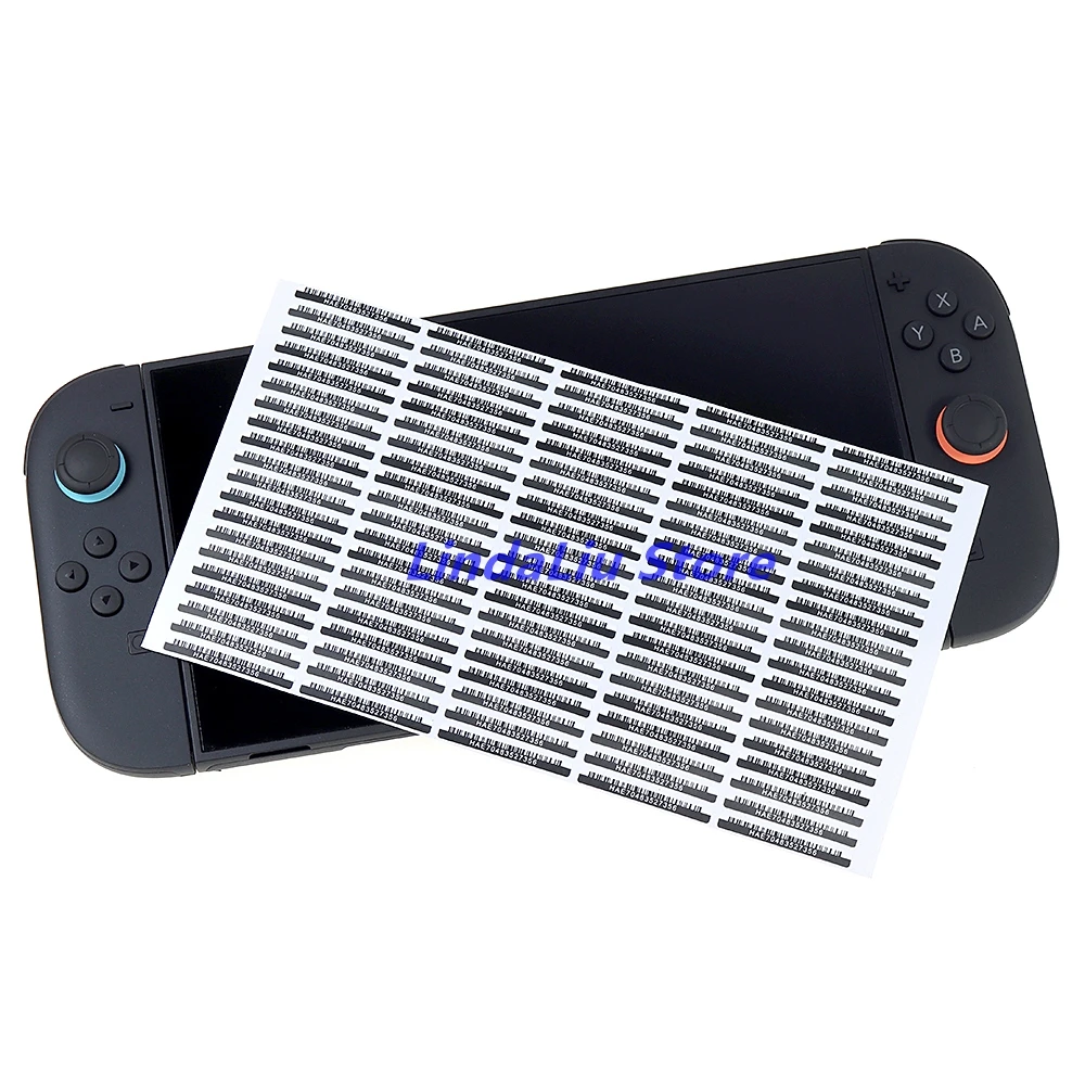 500PCS Barcode Sticker For Switch 2 Host Console Label Sticker for NS2 Switch 2 Back Stickers