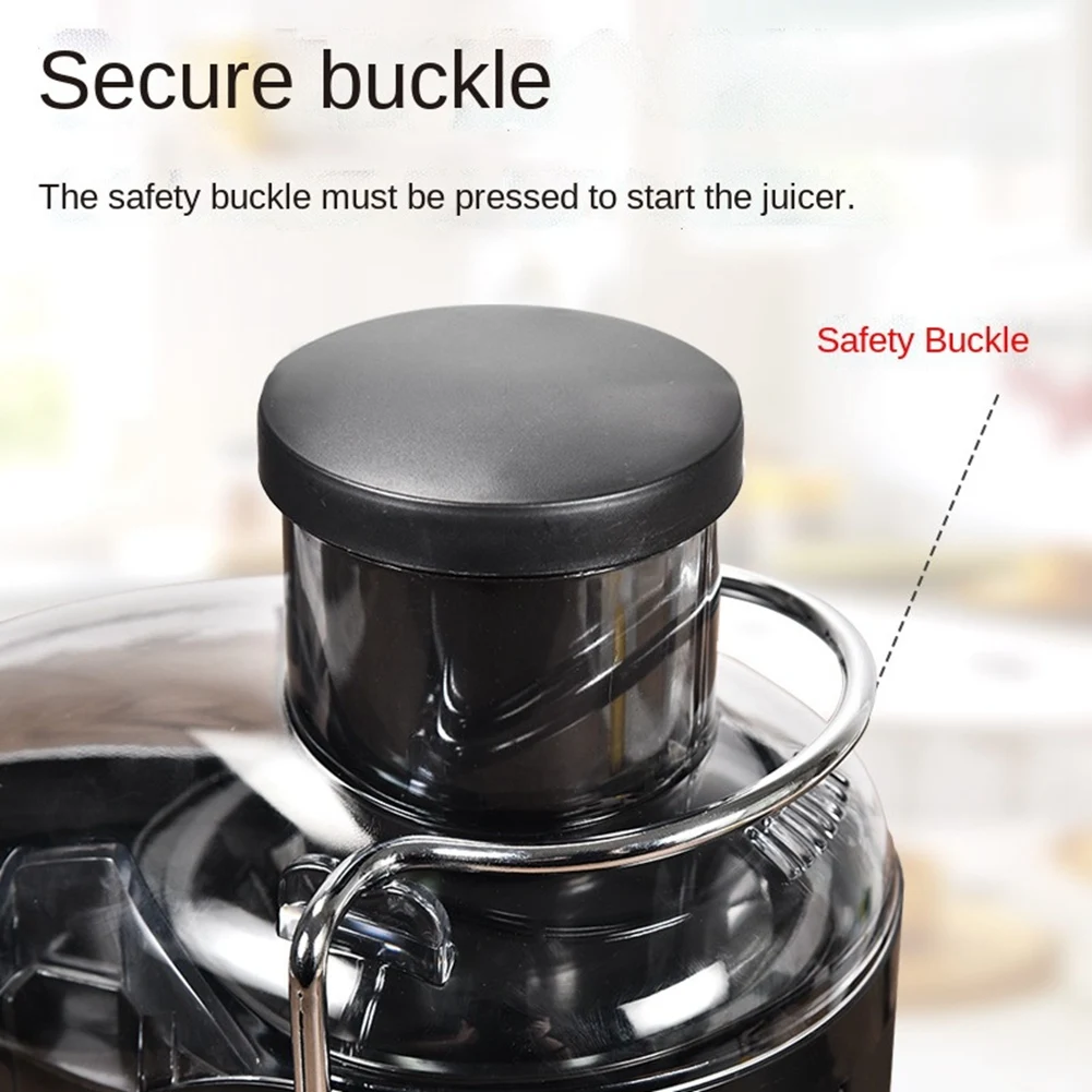 Máquina exprimidora de acero inoxidable, Extractor de jugo centrífugo de frutas y verduras enteras de 400W, expulsión automática de pulpa, enchufe europeo