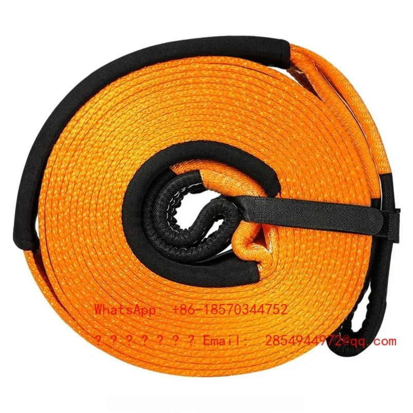 2026   Traction Elastic Trailer Rope Thickened Car Rescue Nylon Pull Rope