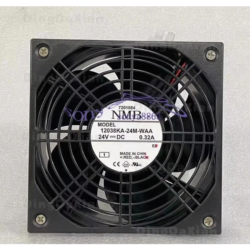 

D 1 шт. Новый вентилятор охлаждения DC24V 0.32A 120×120×38 мм для NMB 12038KA-24M-WAA 12 см