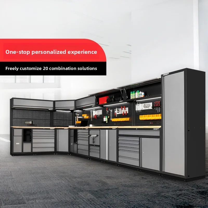 Multi-Functional Combination Tool Cabinet with Wheels for Automotive Repair Workstations Metal Tool Cabinet for Workshop Use
