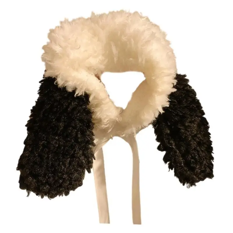 652F أغطية أذن مخملية مقاومة للرياح لتدفئة الأذن للطلاب، أغطية أذن عصرية للمغامرات الشتوية