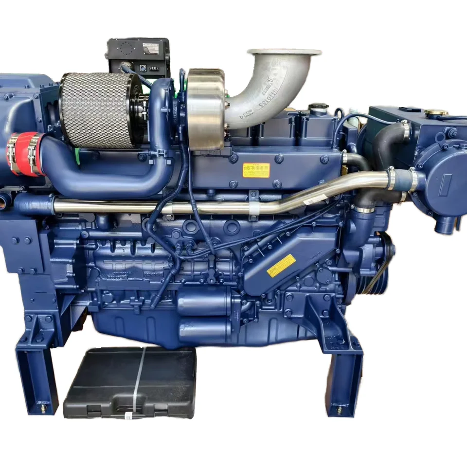 WP12 6 Cylinder 400HP 4 Stroke Water-Cooled Electric Start New Marine Diesel Engine IMO Emission Standard 1 Year Warranty 11.59L