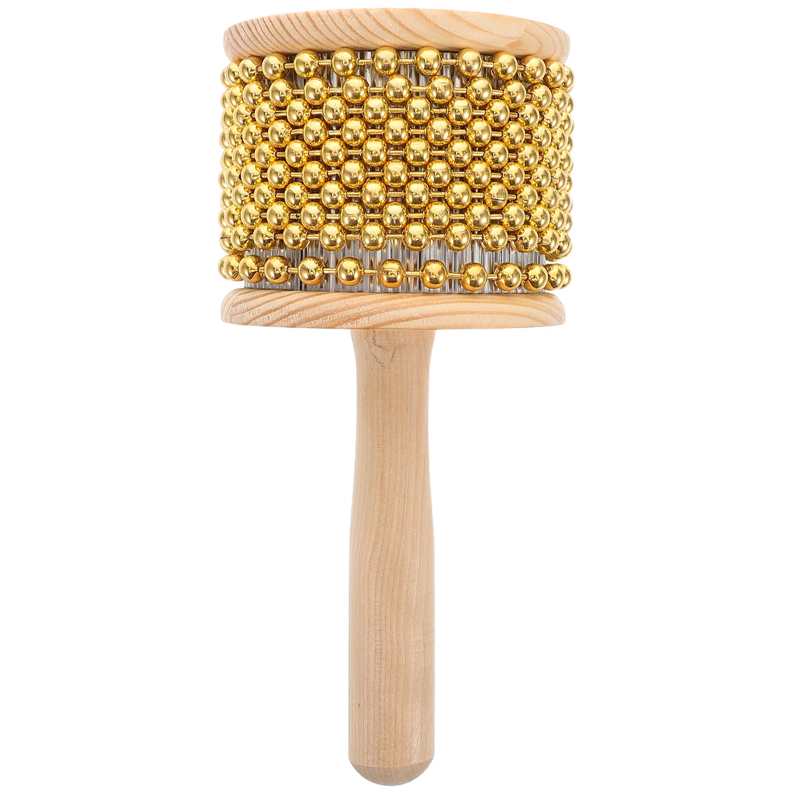 

Creative Wooden Cabasa Percussion African Rhythm Shaker Metal Beads Portable Mini Musical Latin For Music Shaker