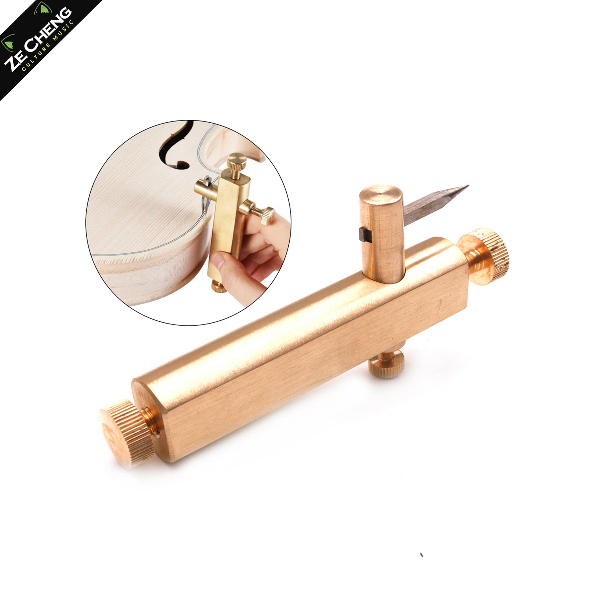 

Professional Violin Making Tools Violin Brass Wiring Knife Violin Special Scriber Line Cleaning Groove Knife Violin Making Tool Adjustable