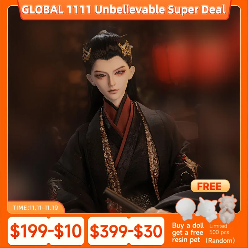 

Aaron BJD кукла 1/3 с LLS72 мужские тела резиновые игрушки Древний китайский Swordsmen стиль кукла подарок для мальчиков