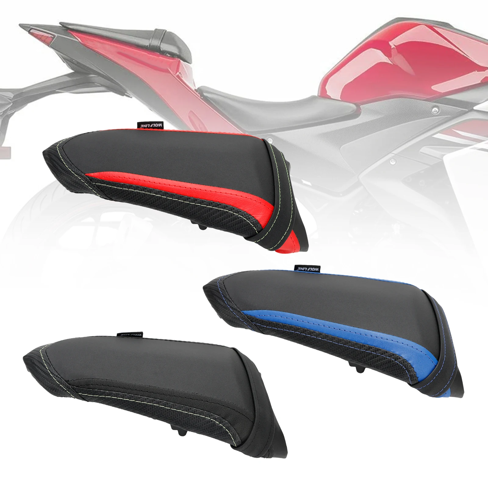 

Artudatech Rear Passenger Seat Cushion Pu Pillion Flat For Yamaha Yzf-R7 21-22 Yzf-R1 Red