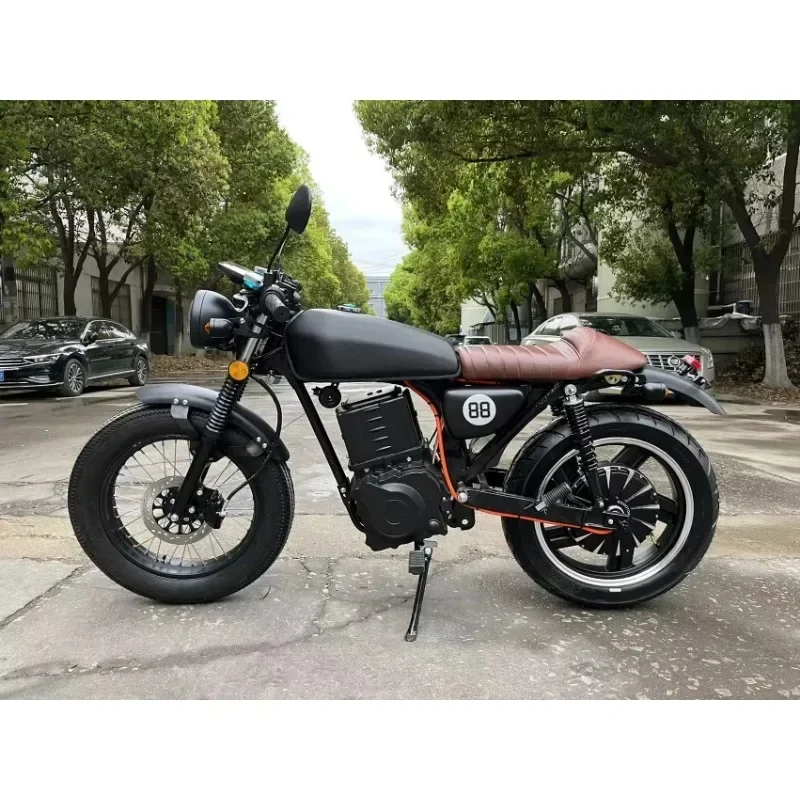 Luyuan Luyuan Motorcycle2025 الطاقة الجديدة أحدث 2000 واط 72 فولت دراجة نارية بطارية ليثيوم المصنوعة في الصين CG الكهربائية خمر ريترو موتو