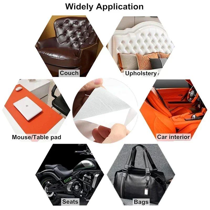 Self-Adhesive Leather Repair Patch Sofa Black Pu Leather Sticker for Sofa Car Seats Handbags Jackets Shoes Fix Patch