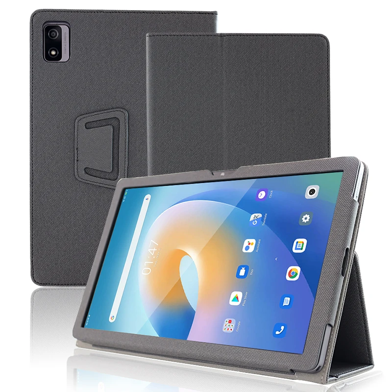 Funda magnética para JUSYEA J10 10,1 "Android 11 Tablet PC Folio Funda de cuero PU con correa de mano