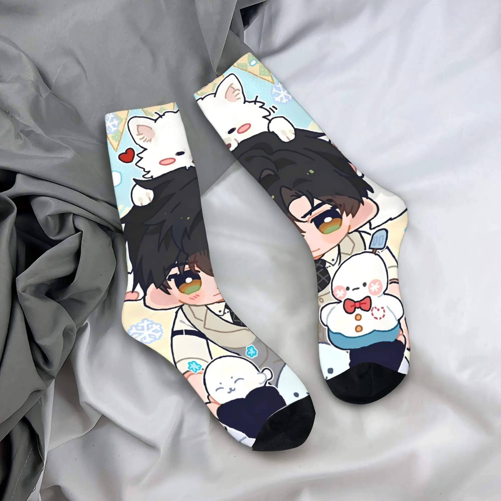 

Носки Love And Deepspaces, осенние чулки, модные женские и мужские носки высокого качества, дизайнерские спортивные противоскользящие носки на открытом воздухе