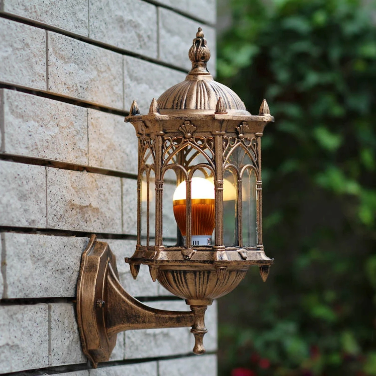 New Enhance your outdoor spaces with Stylish, Durable, Waterproof Classic Aluminum LED Wall Light - Perfect for Exterior Porch, 