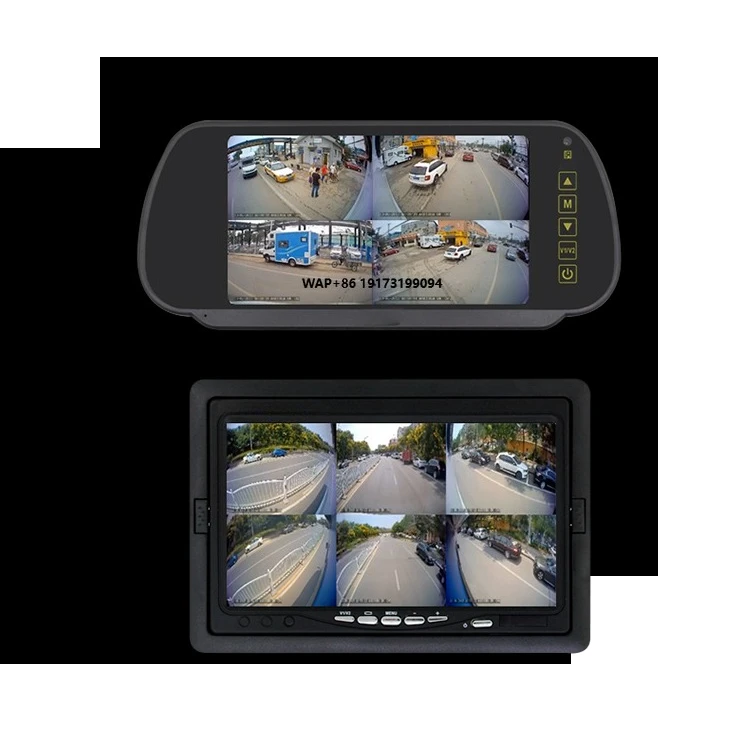 

Car Reversing Aid System 7'' High-definition Display Screen Kit Car Park Security Night Vision Driving