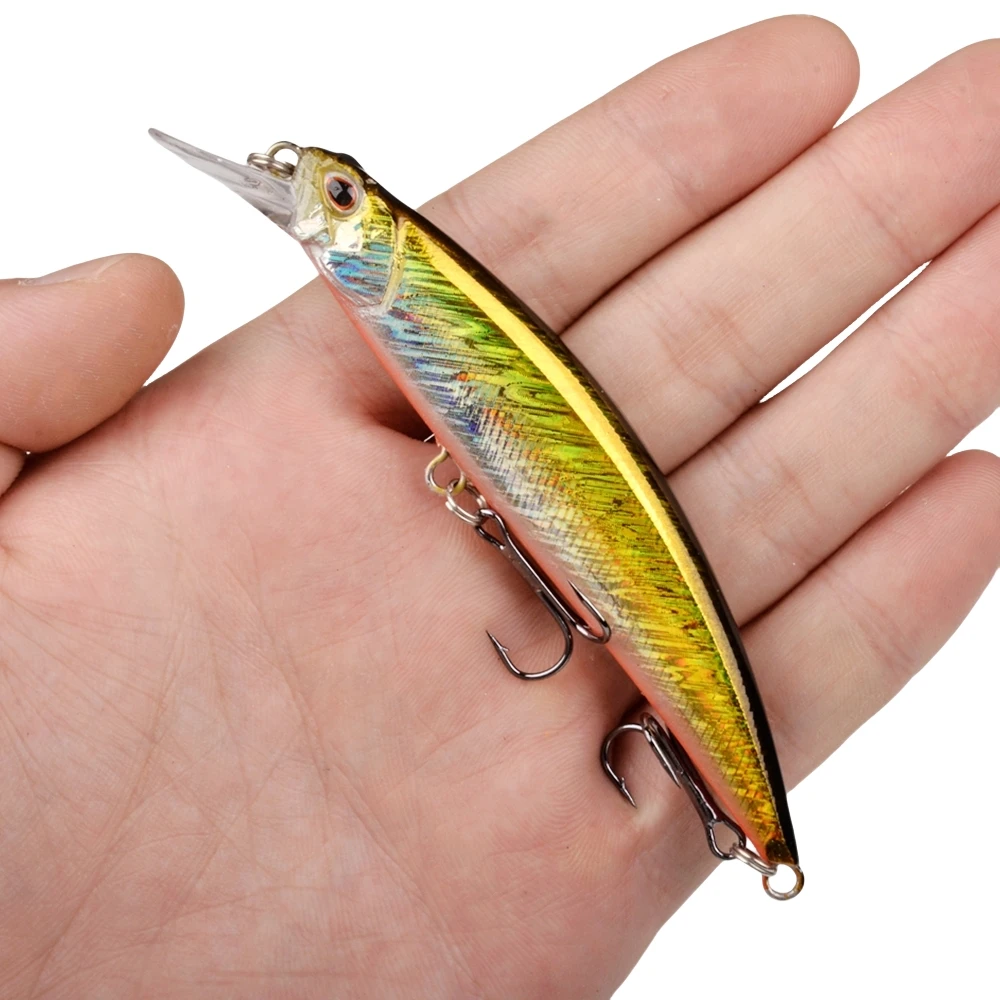 1Pcs Fishing Lures Minnow Wobblers Crankbait 11CM 15.5GArtificial Isca Hard Bait Carp Mini Fishing Lures Pesca Tackle