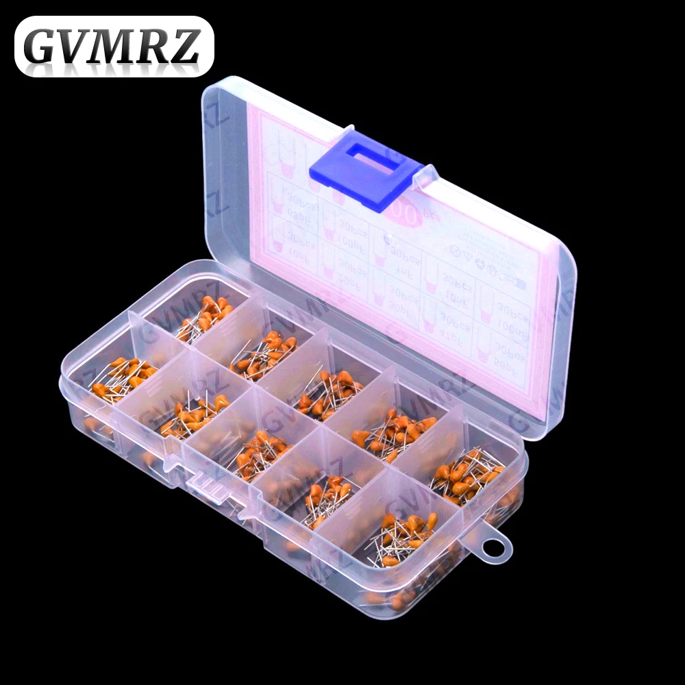 10Value 10NF 100NF Multilayer Ceramic Capacitor Assortment KIT Each 30PCS 10PF 20PF 0PF 47PF 56PF 68PF 100PF 1NF 10NF 100NF