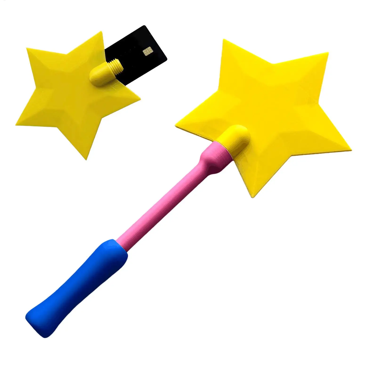 Credit Card Wand Contactless Fun Star Case Payment Card Holder Pay Wand for Supermarket Cafe Retail Counter Shopping Travel Gift