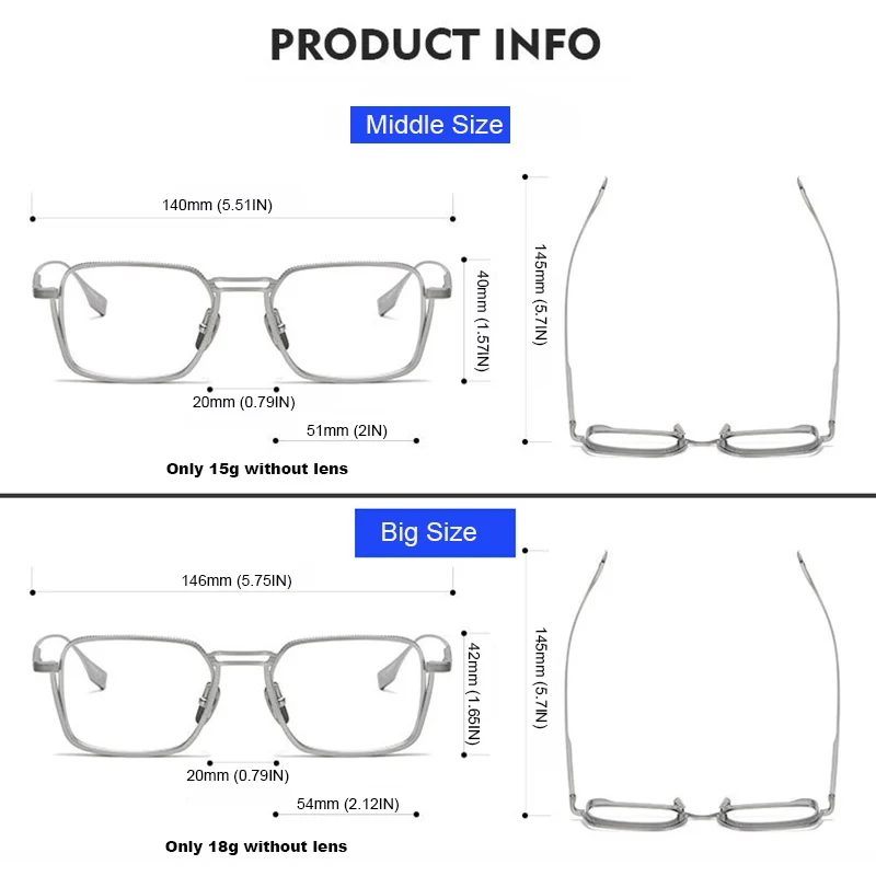 Mężczyźni czysty tytan okulary dla osób z krótkowzrocznością fotochromowe Big Face Retro pełna ramka krótkowzroczne okulary fotochromowe luksusowe