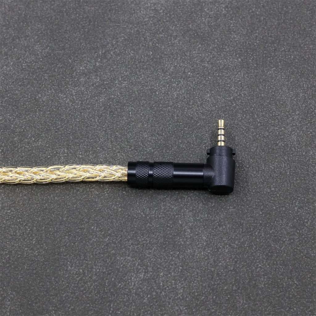 كابل سماعة أذن من الفضة النقية ، كابل مطلي بالذهب عيار 24 لـ Fostex T50RP الذكرى السنوية الخمسين ، سماعة رأس ستيريو ، LN008487 ، 8 Core ، 7n