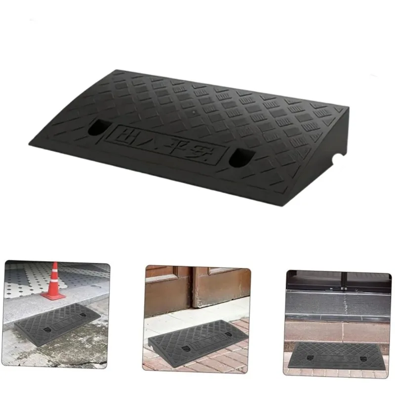 1/2pcs Car Wheel Driveway Ramp, Portable Non-Slip Tire Step for Curb, Porch, RV, Threshold Ramp, Automotive Accessory