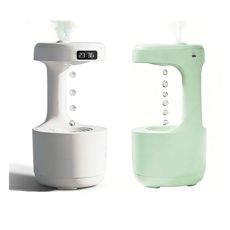 

DIVEDEER Humidifier Home Office Desktop Water Replenishment Device Creative Backflow Anti gravity Water Drop Humidifier