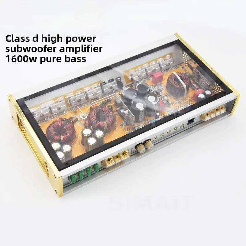 Class D Audiophile Grade High Power 1600w Dual Voice Coil Subwoofer Horn Power Amplifier, Passive Heavy Bass Pure Bass