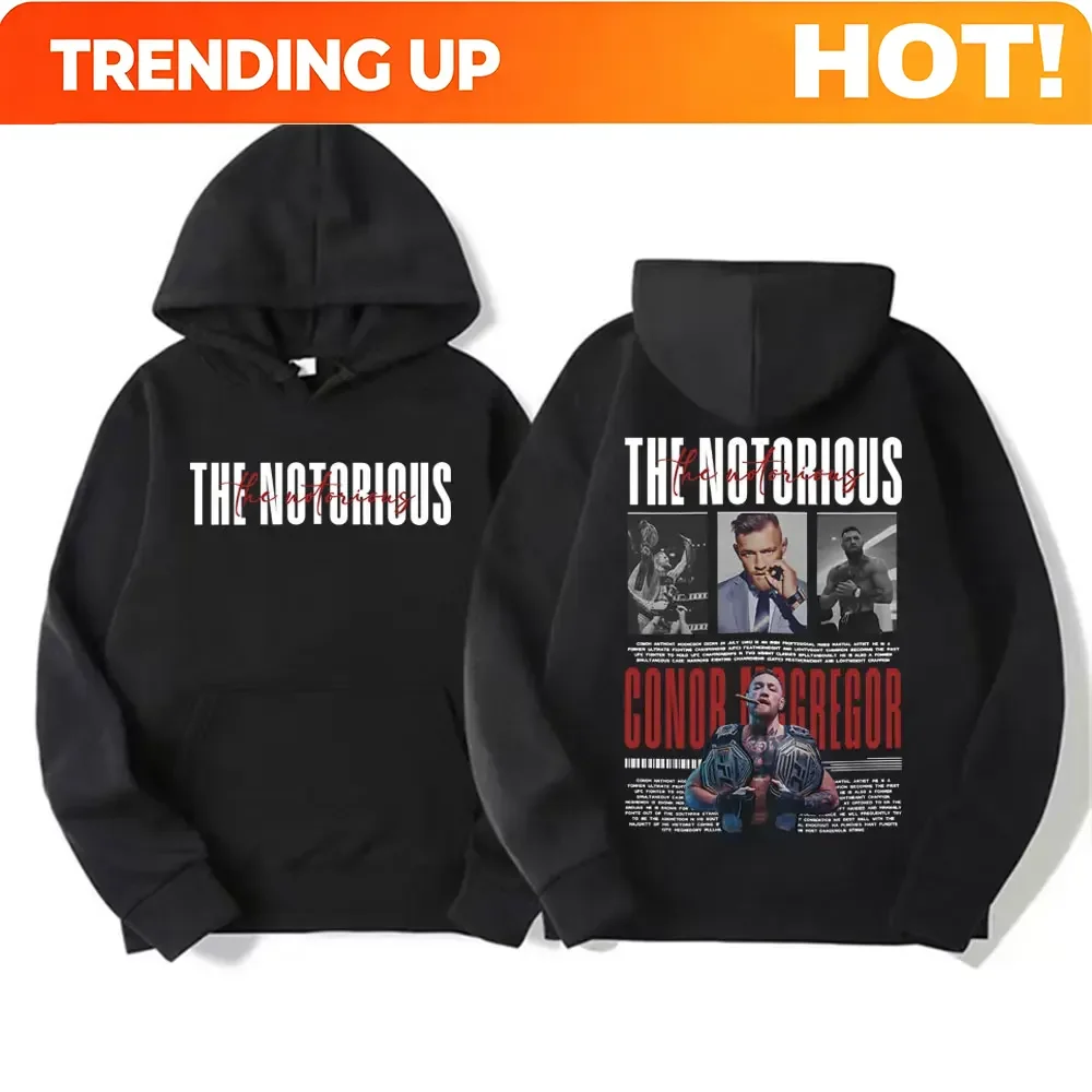Customization The Notorious Conor Mcgregor Vintage Graphics Hoodies Men Women Fleece High Quality Sweatshirts Fashion Gothic Cla