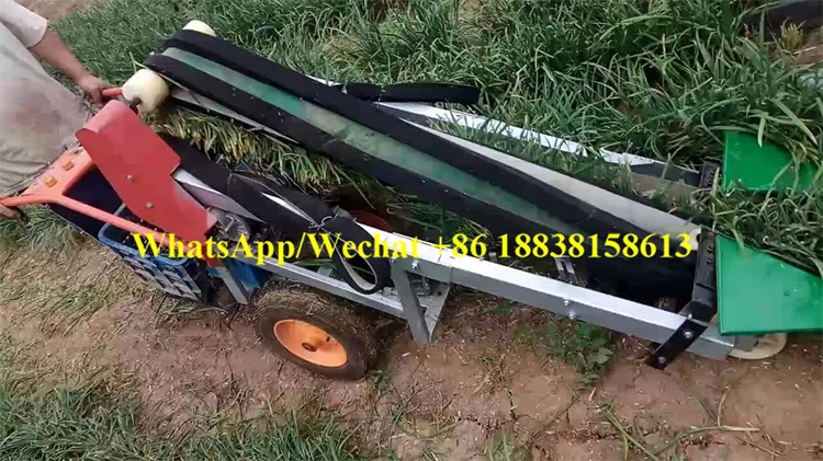 High Productivity Leek Harvesting / Parsley Celery Spinach Harvester /Automatic Reaping Hine For Small Farm Land