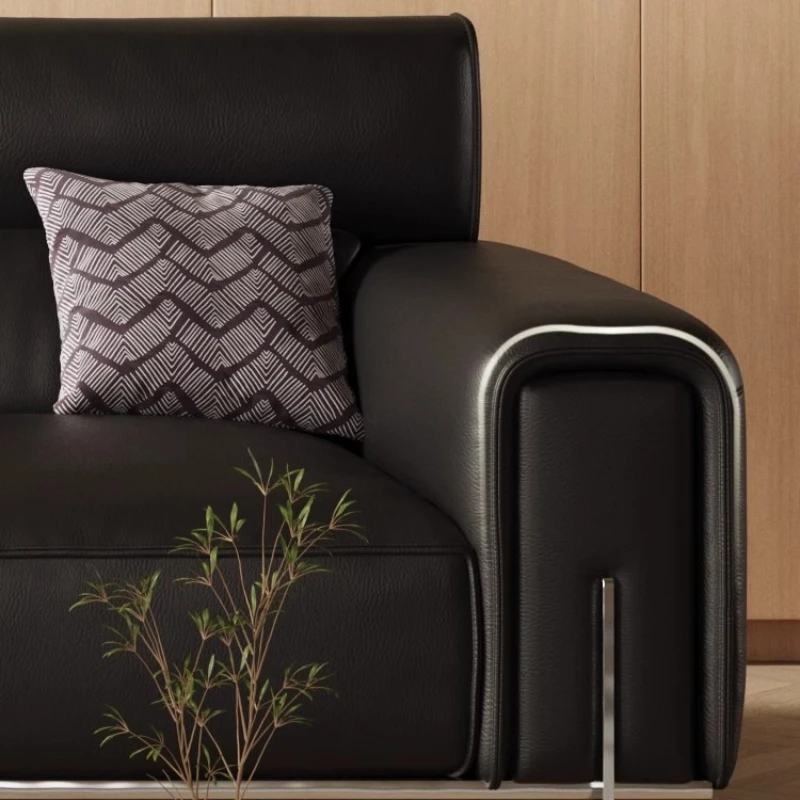 أرائك أرضية الاستقبال أثاث غرفة المعيشة الكسولة الأرائك الحديثة الترفيه أثاث من الجلد الصناعي El Sofá MHSF #5