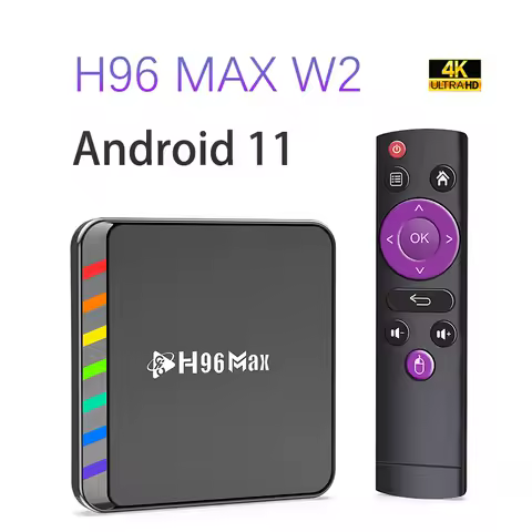 H96 MAX W2 Set Top Box 2GB 16GB 4GB 32GB 64GB Android 11 4K BT Wifi6 Media Player Home Android Smart TV Box