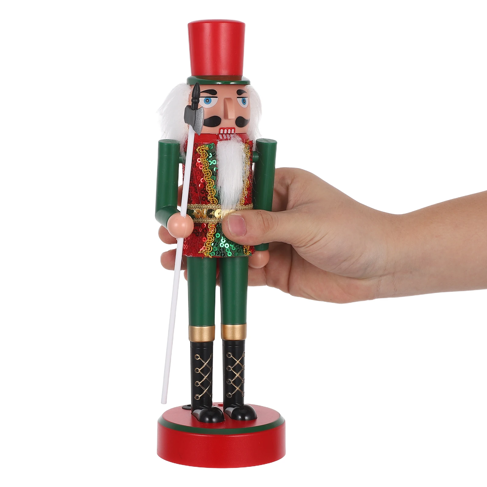 

Lighted PVC Nutcracker Soldier Christmas Decoration Vibrant Colors Traditional Xmas Tabletop Centerpiece Home Decor