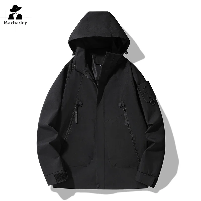 

Autumn Men's Jacket Sports Fitness Windproof Windbreaker women Waterproof Hooded Coats Casual Travel Climbing Fishing Coat Male