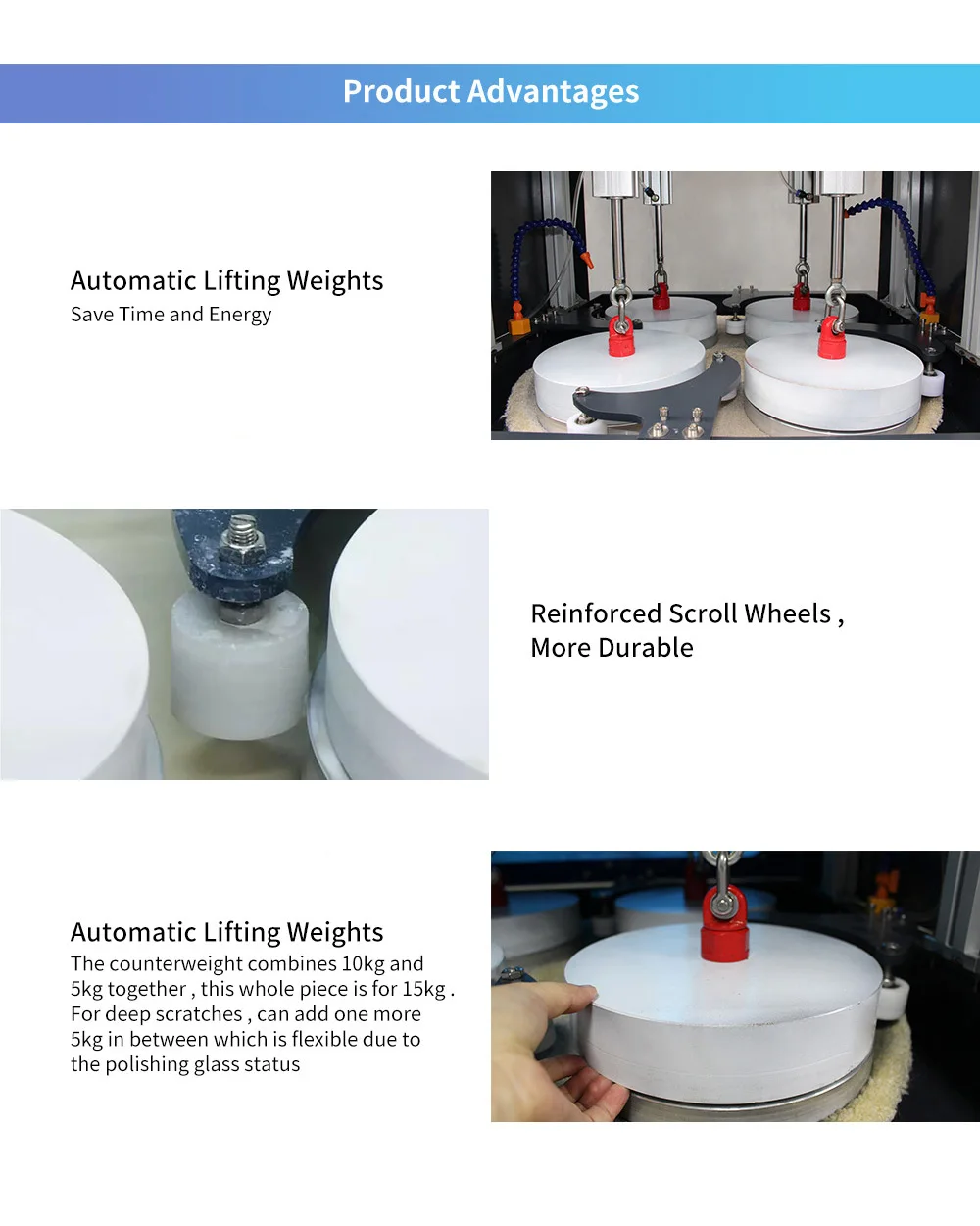 JiuTu Newest 8 Slot Mobile Phone Glass Polishing Machine For IPhone Screen Remove Scratches