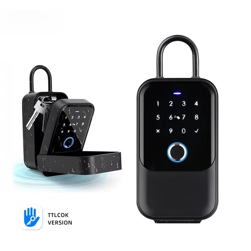 Smart Key Storage Lock Box K5 Wireless Key Safe with Password Protection IPX5 Waterproof Alloy Box for Tuya App Control
