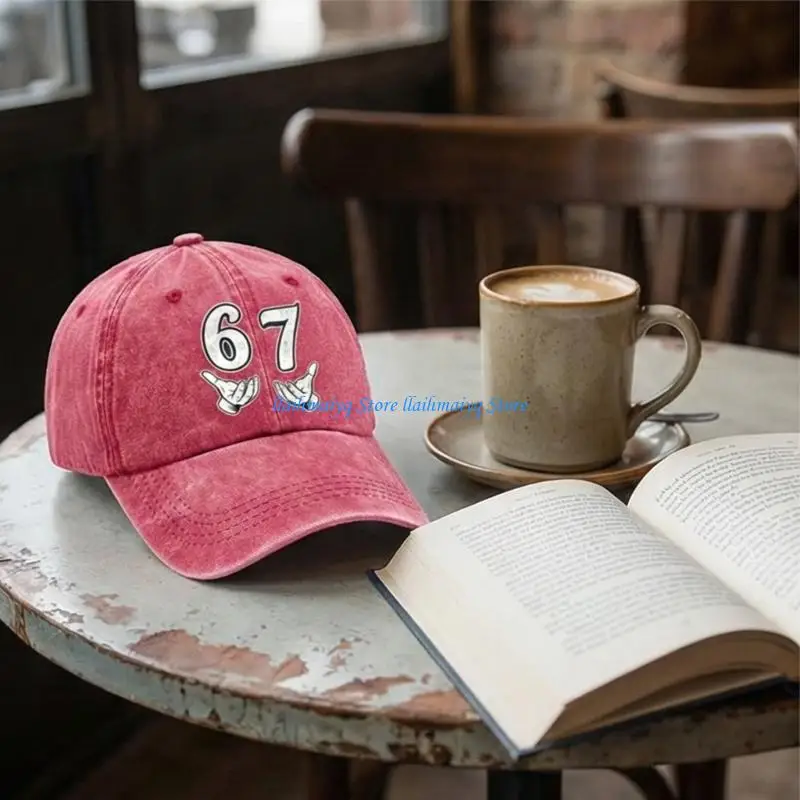 

573B Breathable Cotton Baseball Cap Sporty Sun Hat Adjustable Fit For Men