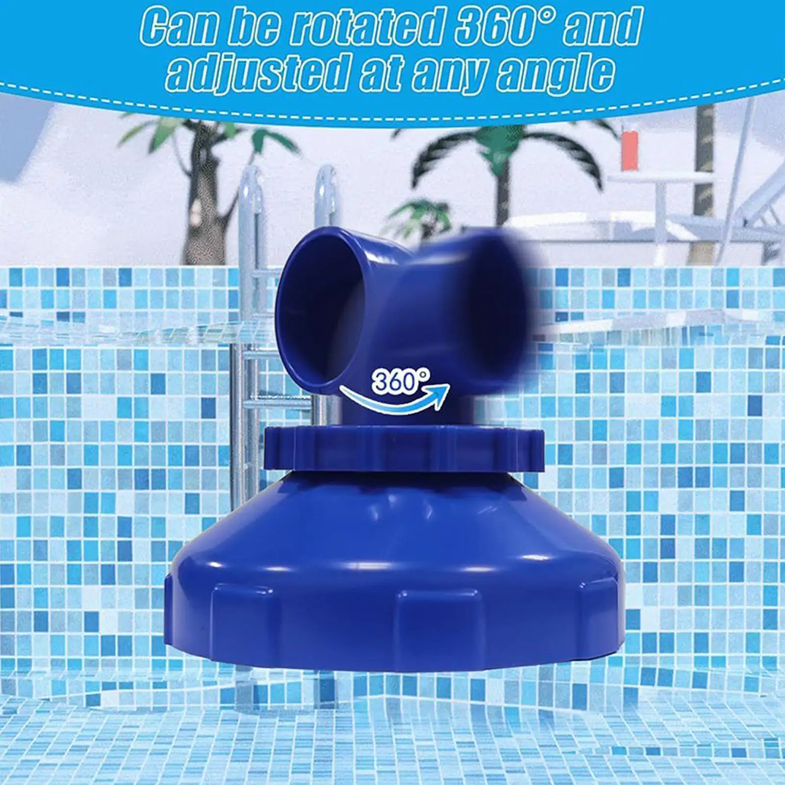 Pool Inlet Nozzle 360 Degree Rotatable Spa Inlet Nozzle Quick Connect Fitting Spa Spout Accessories For Swimming