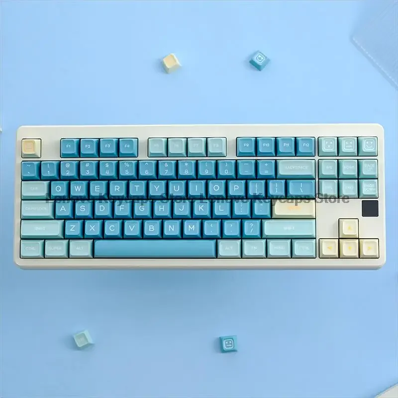 

160 Keys Sea Salt Lemon GMK Keycap PBT Double Shot Keycaps SA Profile Key Caps For Cherry Mx Switch Mechanical Keyboard Custom