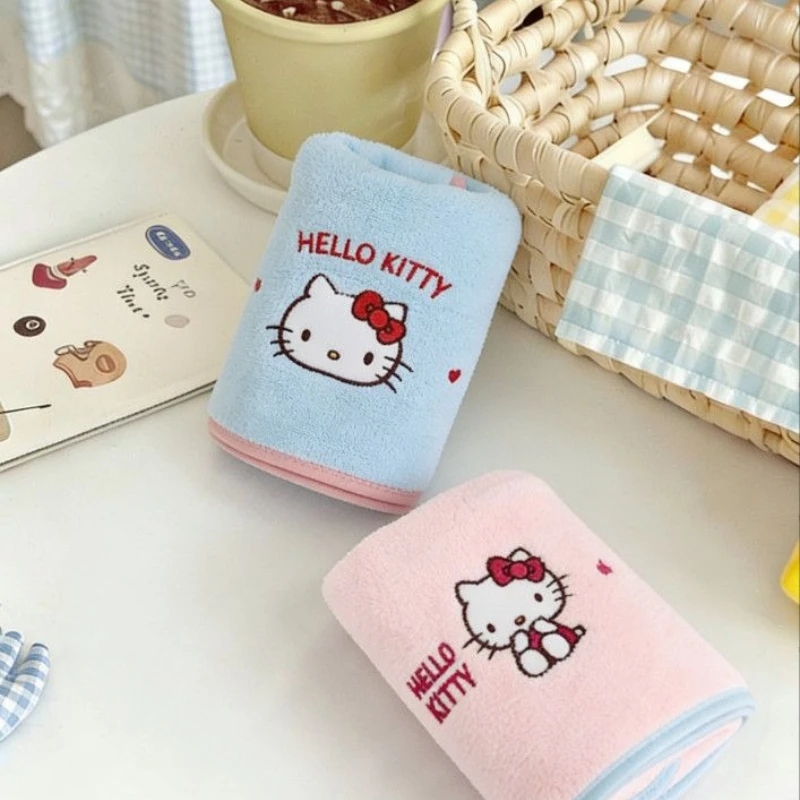 Sanrio Hello Kitty Cotton Bath Towel, Cute Cartoon Soft Absorbent Towels, Household Shower Beach Towel, Girls Hair Wrap Headscar - view 2
