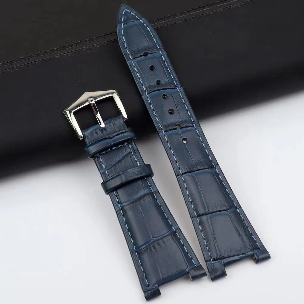 Suitable leather strap 5711 5712 7010G Nautilus belt notch 25mm men's pin buckle