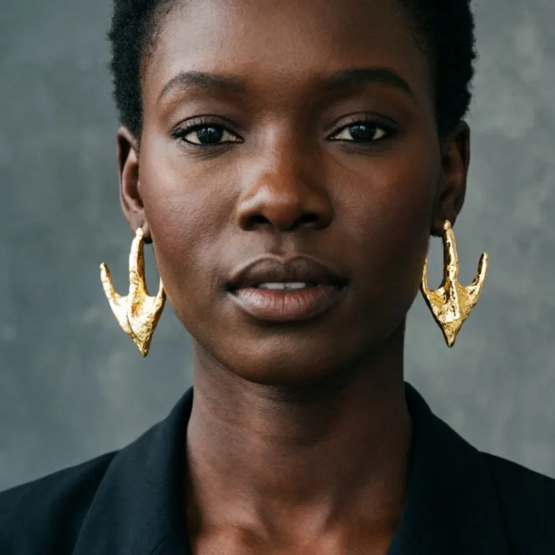Three-toed bird claw dangle earrings for women statement earrings chunky punk unique jewelry new in 2026