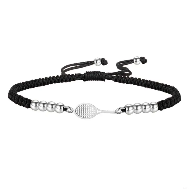  Openwork Racket Necklace Chain Adjustable Braided Cord Unisex Jewelry