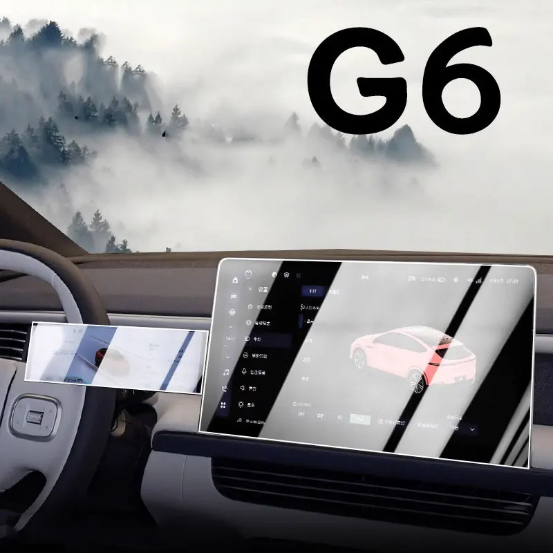 סרט הגנה מזכוכית מחוזקת עבור Xpeng G6 2023 2024 רדיו GPS לרכב ניווט LCD מסך אנטי שריטות אביזרים