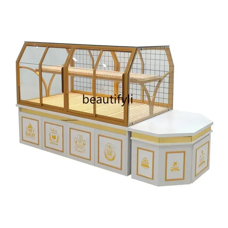 

new style Bread Counter Display Cabinet Nakajima Cabinet Baking Shelf Commercial Glass Cake Shop Model Cabinet ss 1001